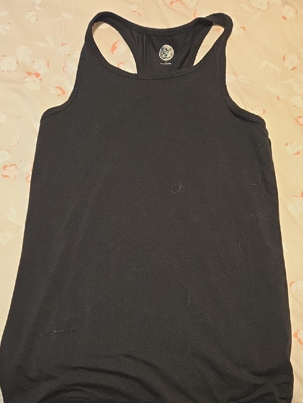 SO Black Racerback Tank Top